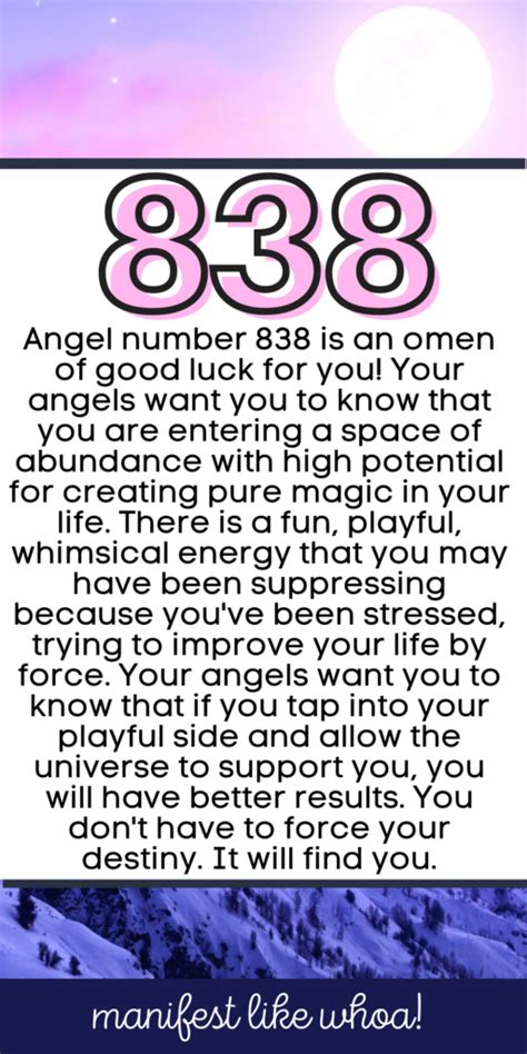 838 Angel Number meaning